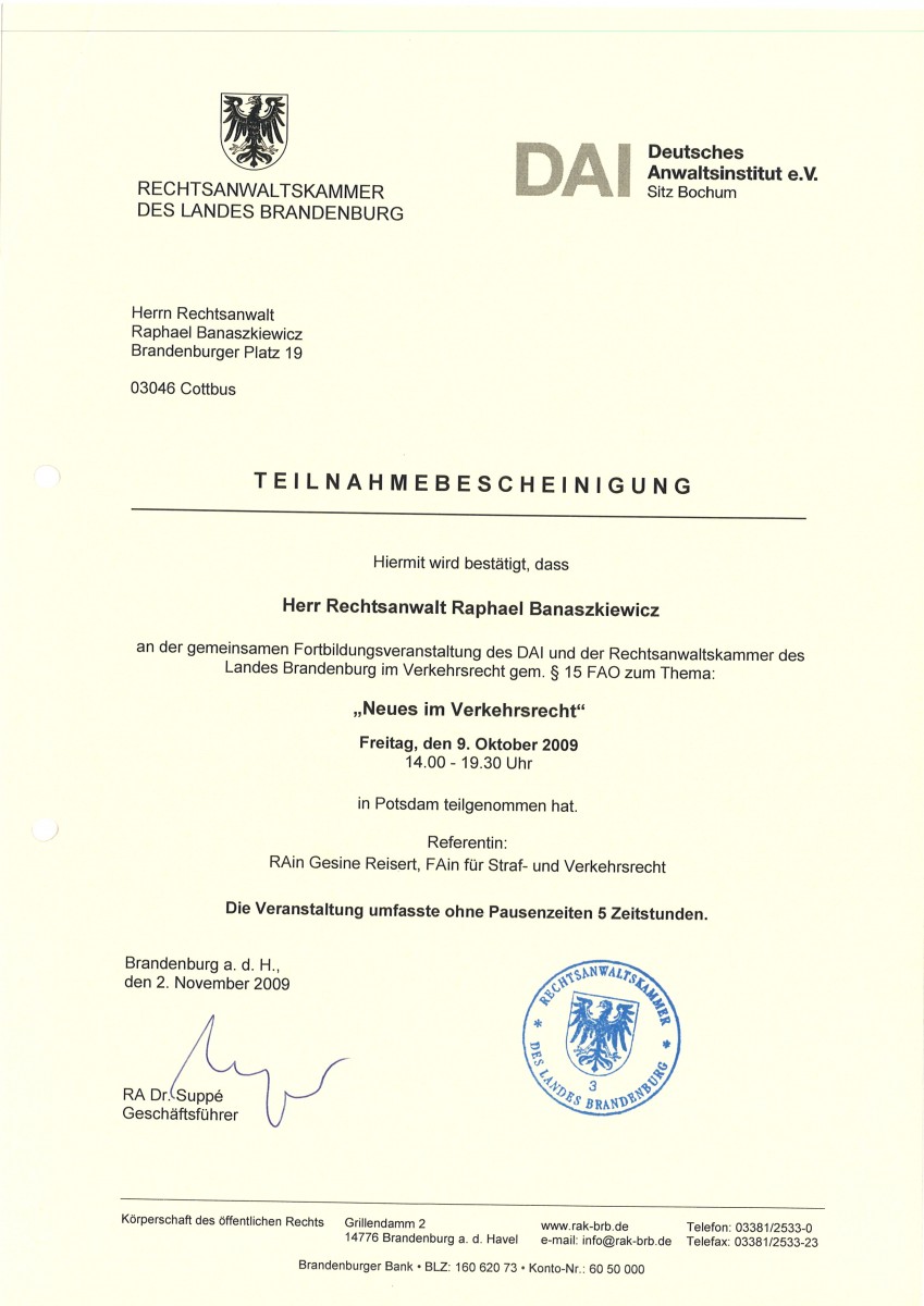 Zertifikat-2009-Verkehrsrecht